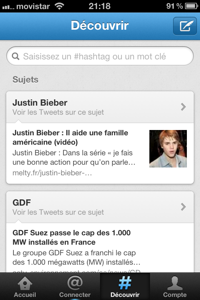 Tendances Twitter Iphone