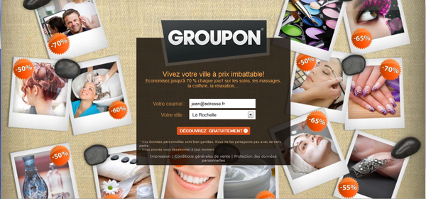 Squeeze Page Groupon