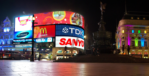 Publicité Piccadilly Circus